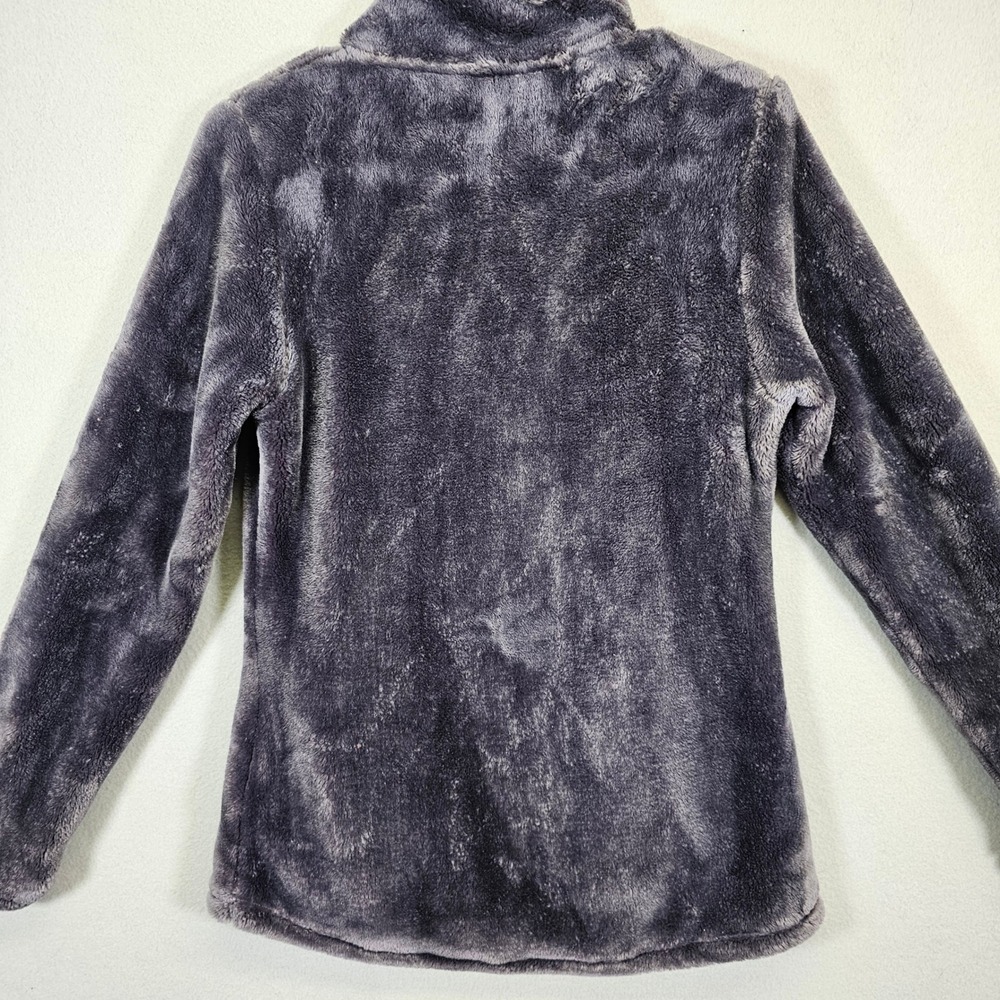 32 Degrees Heat Womens Fleece Jacket Charcoal Gray Full Zip Mock Neck Size S - Picture 2 of 8